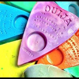 2 Ouija planchette soap